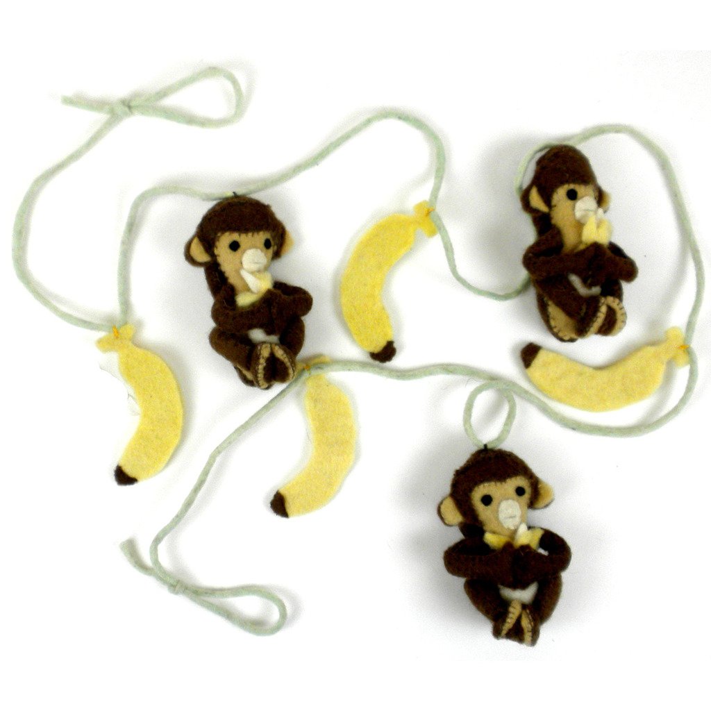 3 Ft Jumping Monkey Garland - Silk Road Bazaar (O)