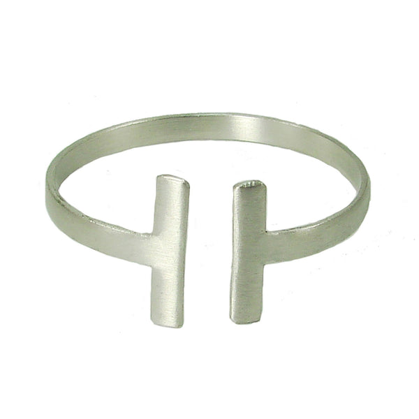 Perpendicular Cuff - silver - WorldFinds