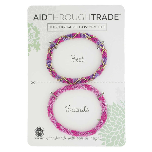 Roll-On Friendship Bracelets - Fuchsia Fusion - Aid Through Trade