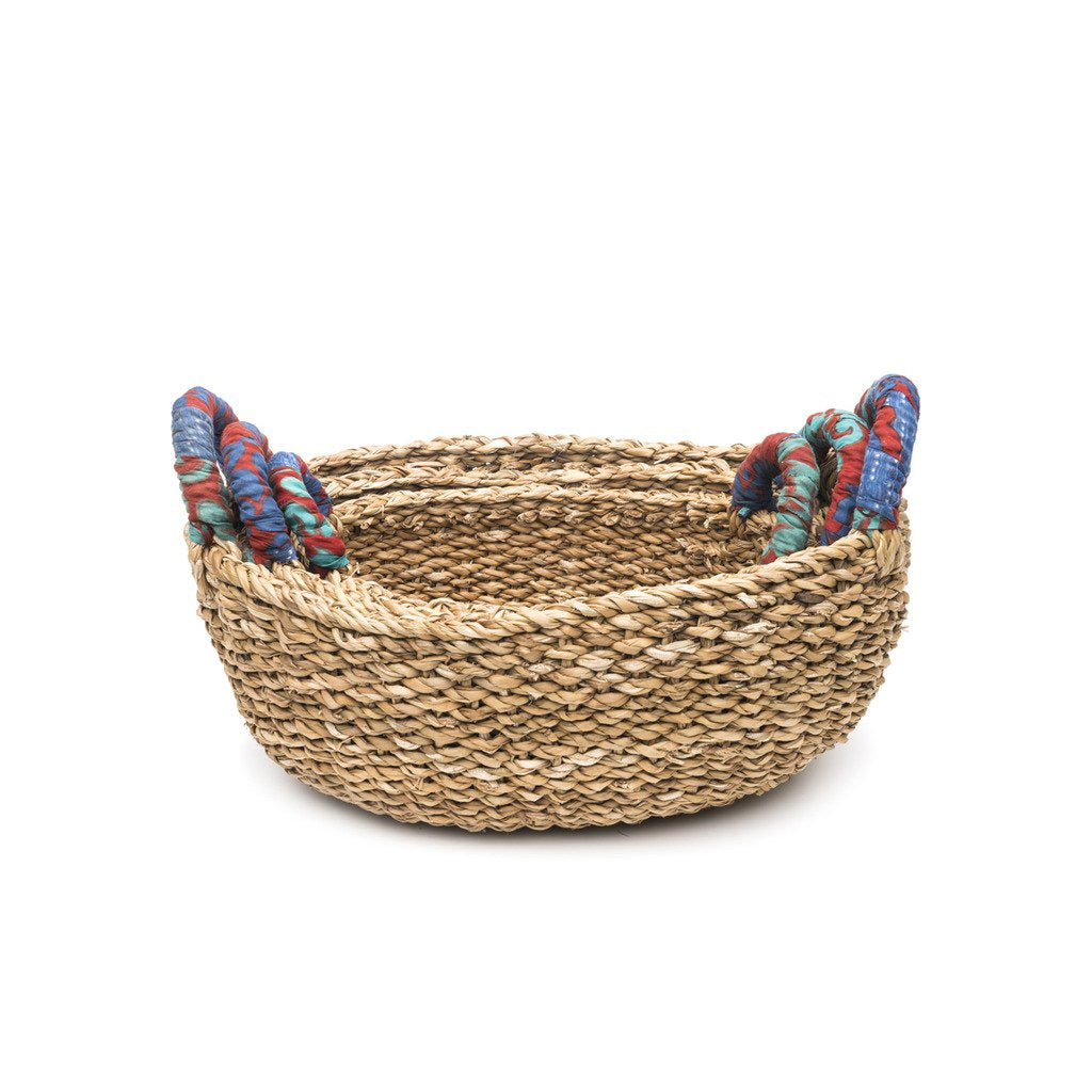 Short Chindi Handle Baskets - Set of 3 Graduated - Matr Boomie (Basket)
