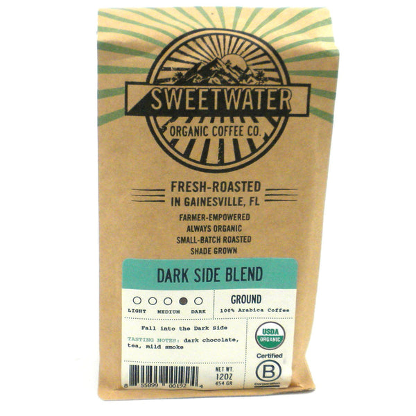 Dark Side Blend Organic Coffee 12oz Ground - Sweetwater Coffee